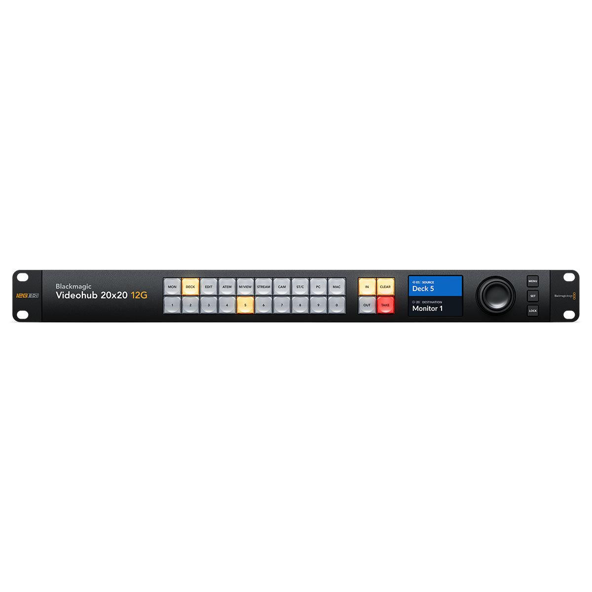 Blackmagic Design Videohub 20x20 12G Zero-Latency Video Router – Videocraft