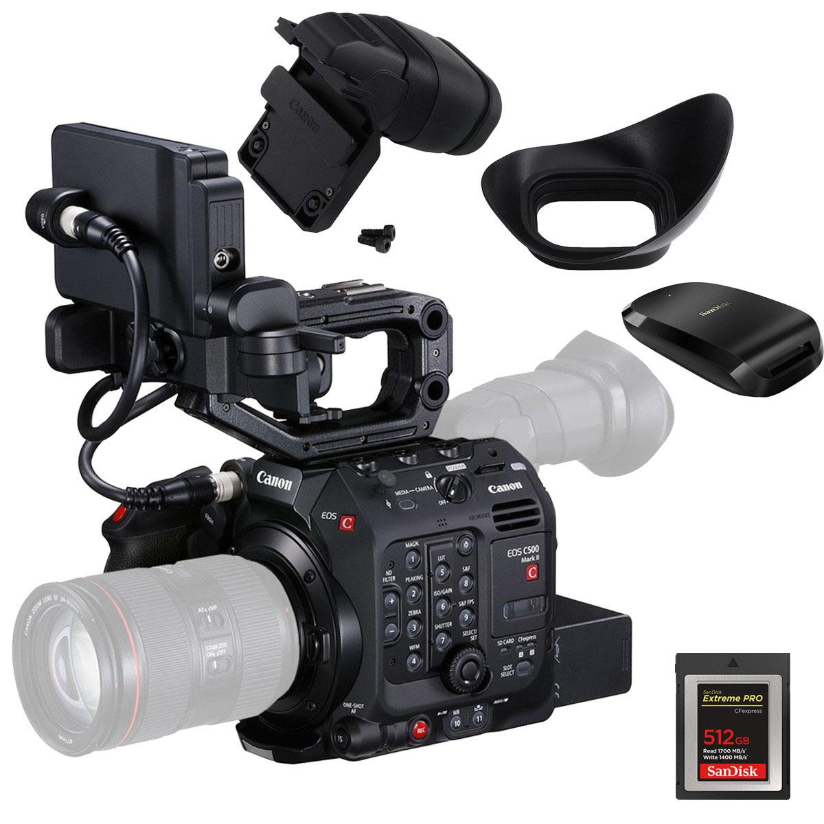 Canon C500 Mark II Cinema Camera Kit with OLED Viewfinder & CFExpress Card