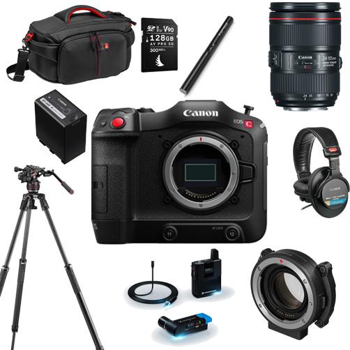 Canon C70 Cinema Camera Run and Gun Kit