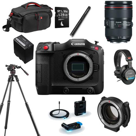 Canon C70 Cinema Camera Run and Gun Kit