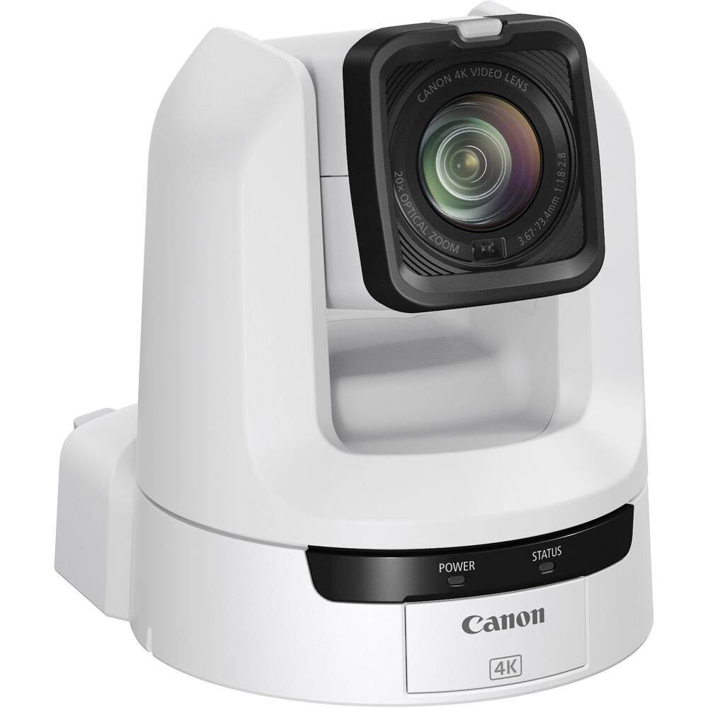 Canon CR-N300 4K NDI PTZ Camera with 20x Zoom in white