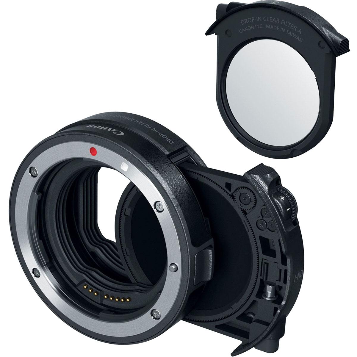 Canon EF-EOSRFILTERND+CLEAR Mount adapter with drop in ND filter + Clear filter