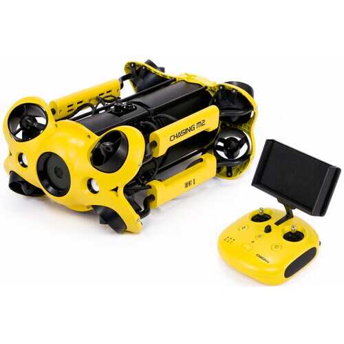 Chasing M2 Underwater Drone with 200m Tether & Free Reel