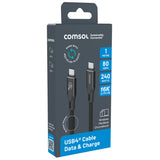 Comsol 1m USB4 Gen4 80Gbps Cable