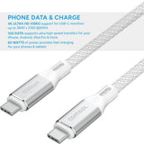 Comsol 2m 10Gbps USB-C to USB-C Cable (White)