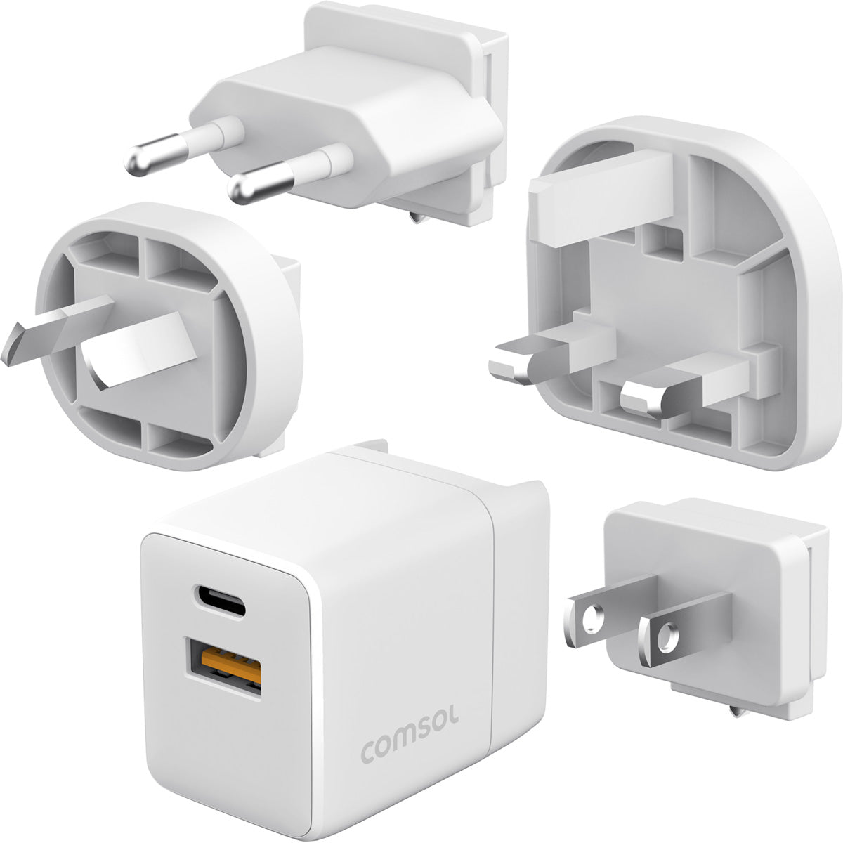 Comsol 35W Dual Port USB GaN Travel Wall Charger