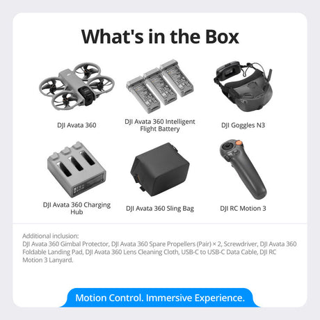 DJI Avata 360 Motion Fly More Combo (with Goggles N3)