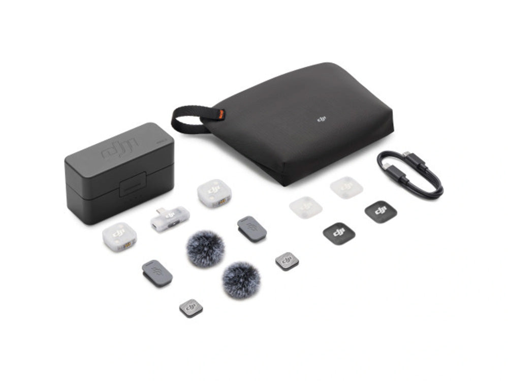 DJI Mic Mini 2 Wireless Microphone System with Charging Case (2TX+ Mobile RX)