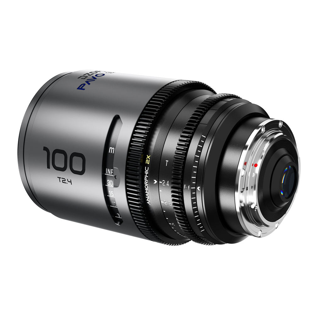 DZOFILM Pavo 100mm T2.4 2x Anamorphic Prime Lens (Blue Coating, PL/EF Mount, Metres)