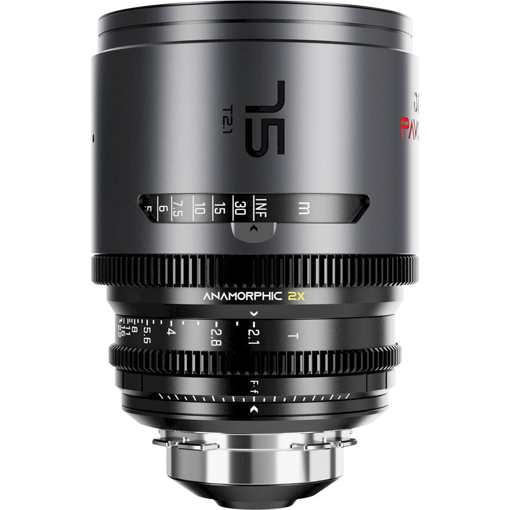 DZOFilm PAVO 2x Anamorphic 28/40/75mm T2.1 3-Lens Set (Neutral Coating, PL/EF Mount, Metres)
