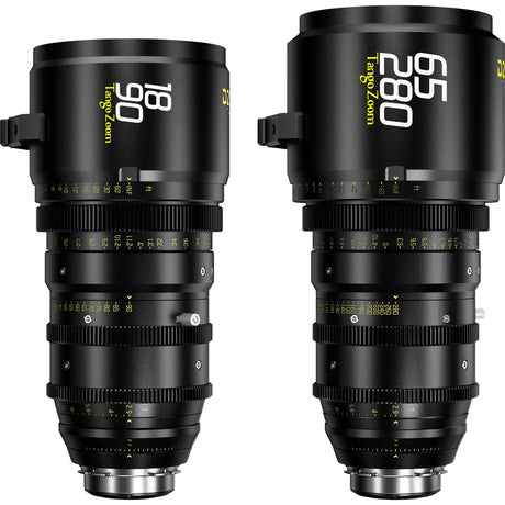 DZOFilm Tango 18-90mm T2.9 & 65-280mm T2.9-4 S35 Zoom Lens Bundle (ARRI PL & Canon EF, Imperial)