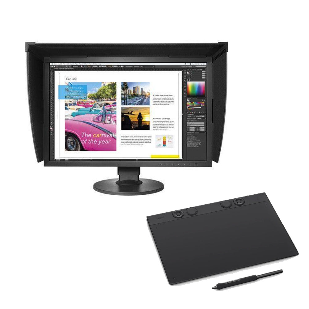 EIZO ColorEdge CG2420 24-Inch Monitor and Wacom Intuos Pro Tablet Bundle