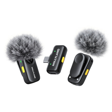 Hollyland LARK A2 Mini Duo Wireless Microphone (Space Gray, USB-C RX)