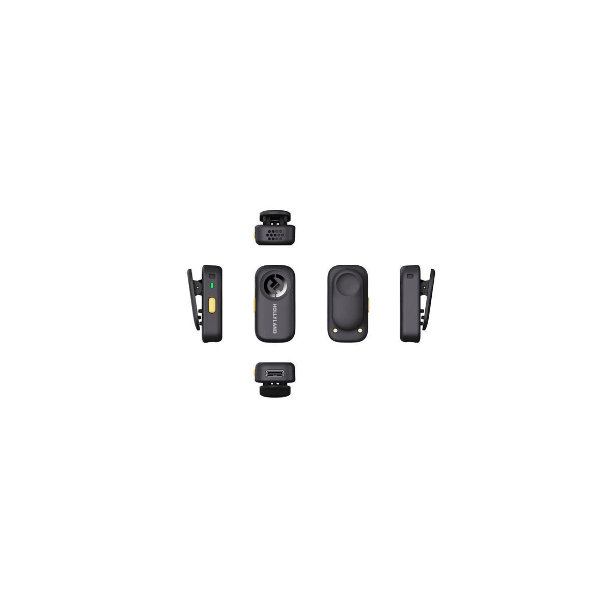Hollyland LARK A2 Mini Duo Wireless Microphone (Space Gray, USB-C RX)