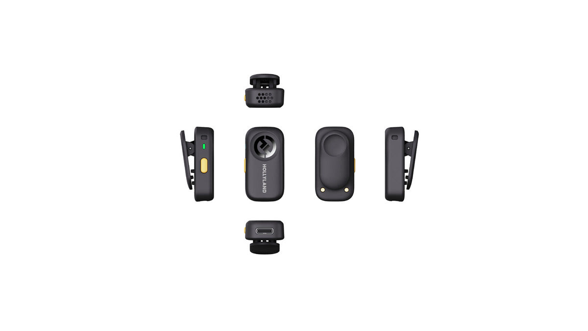 Hollyland LARK A2 Solo Wireless Microphone (Space Gray, USB-C RX)
