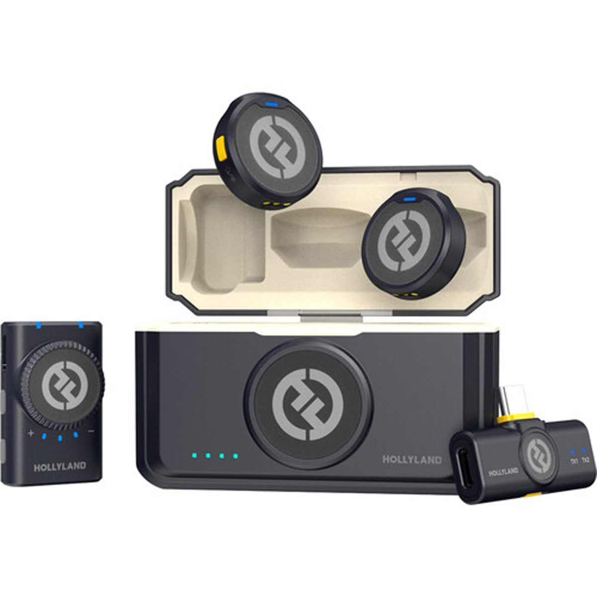 Hollyland LARK M2 Mini Combo Wireless Microphone (Shine Charcoal)