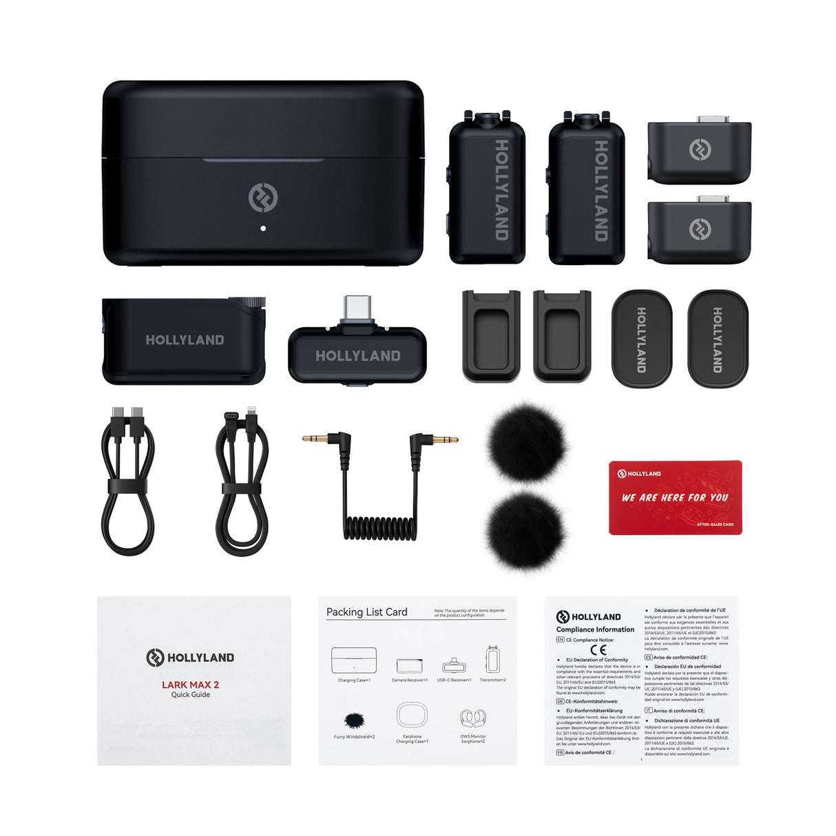 Hollyland LARK MAX 2 Ultimate Combo 2-Person Wireless Microphone System