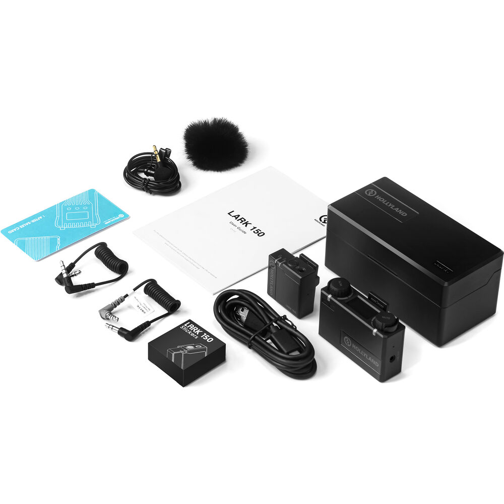 Hollyland LARK 150 Solo Wireless Microphone System in Black
