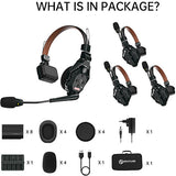 Hollyland Solidcom C1 Pro-4S Full-Duplex Wireless Intercom System with 4 Headsets