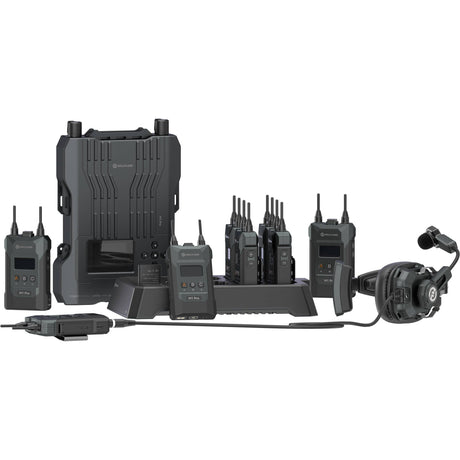 Hollyland Solidcom M1 Pro Full-Duplex Wireless Intercom System with 8 Beltpacks & Single-Ear Headsets (1.9 GHz)