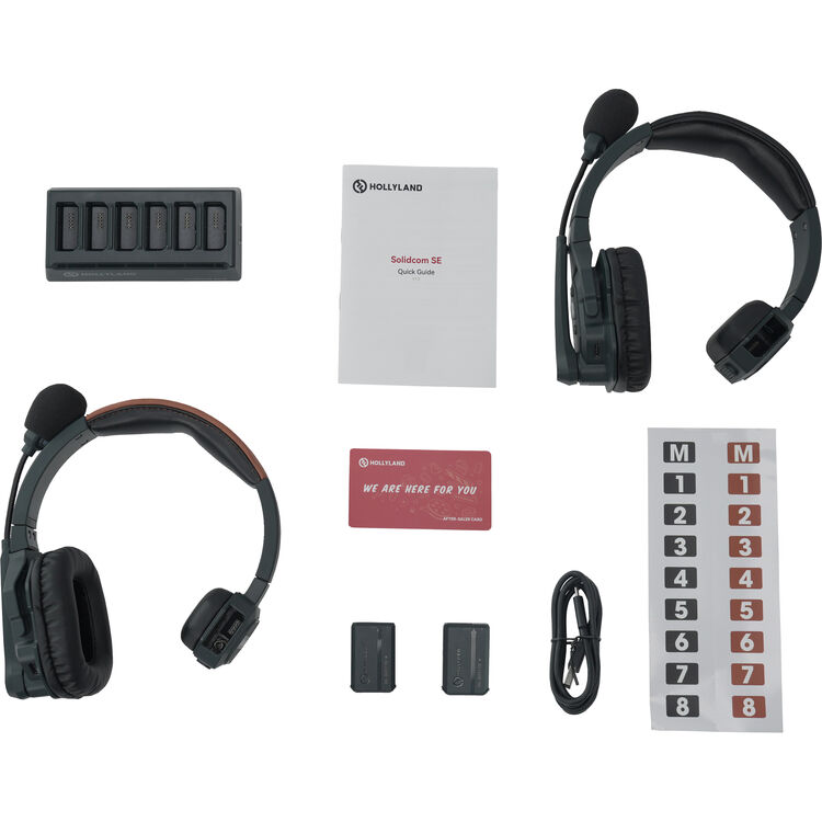 Hollyland Solidcom SE Global 2S 2-Person Full-Duplex Single-Ear Headset Intercom System