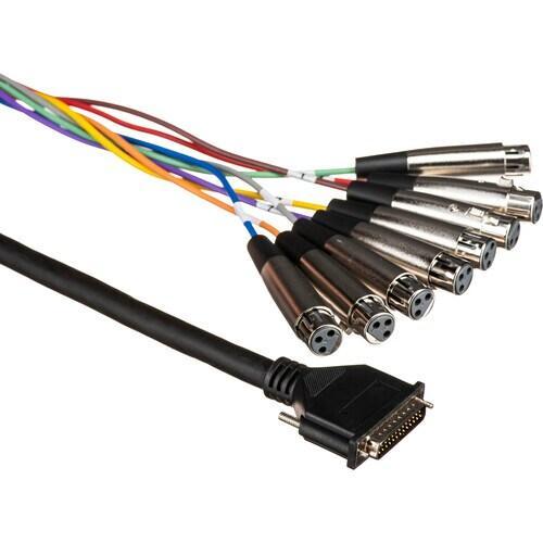 Hosa 3 metre XLR3F to DB25 Balanced Snake Cable
