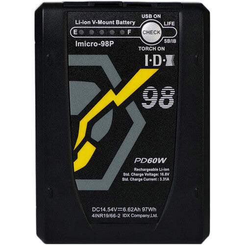 IDX iMicro98P 97Wh Li-ion V-Mount battery