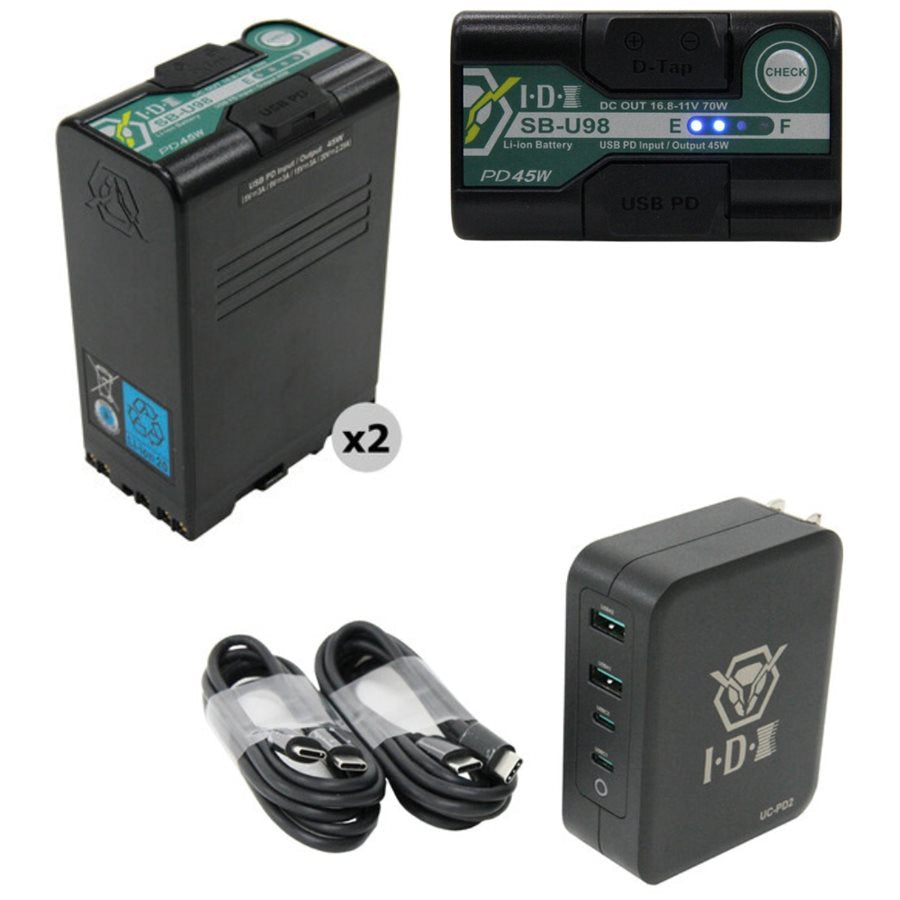 IDX SB-U98 Dual Battery & UC-PD2 Charger Kit