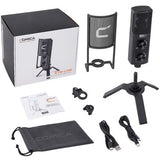 Ikan HomeStream Kit 3 with 2 Desktop Lights and Capture Device and Camera Stand and Podcast Mic
