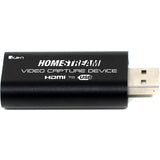 Ikan HomeStream Kit 4 with Desktop Lights and Green Screen and Capture Device and Camera Stand and Podcast Mic