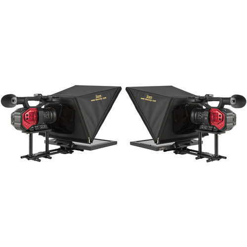 Ikan P2P Interview System with 2 x 15 Inch Teleprompters