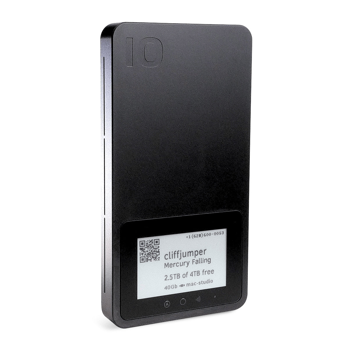 iodyne Pro Mini 4TB Smart Portable Bus-Powered SSD (Triple Anodized Dark Space Grey)