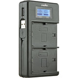 Jupio USB Duo LCD Charger for select Sony Batteries