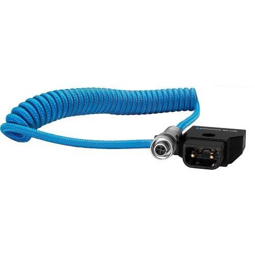 Kondor Blue Coiled D-Tap to 4-Pin Cable for Select Portkeys Monitors