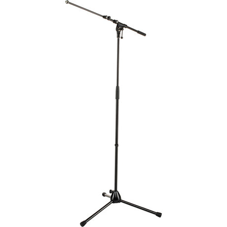 K&M 210/9 Tripod Microphone Stand with Telescoping Boom - Black