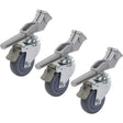 Kupo KC-100S 100mm Castor Wheel With Square Adapter 3 pcs