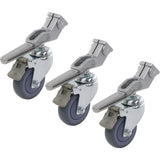 Kupo KC-100S 100mm Castor Wheel With Square Adapter 3 pcs