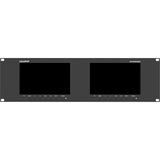 Lilliput Dual 7" Rackmount Monitors with 3G-SDI & HDMI (3 RU)
