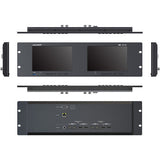 Lilliput RM-7026-12G Dual 7" 12G Rack Monitor 12G-SDI & HDMI (3 RU)