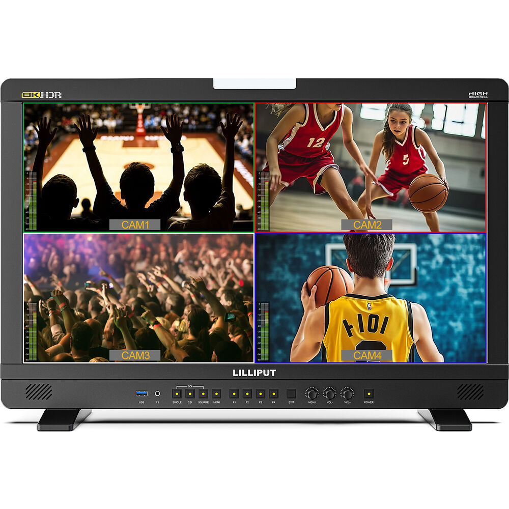 Lilliput UQ23 23.8" 12G-SDI/HDMI High-Brightness Broadcast Studio Monitor