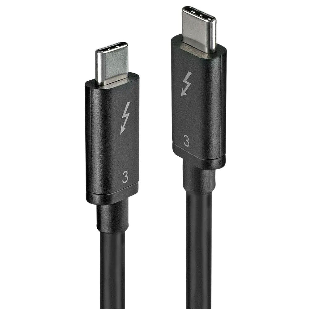 Lindy 2m Thunderbolt 3 Cable, 20Gbps, Black
