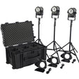 Litepanels Sola 4+ Daylight Fresnel 3-Light Traveler Kit