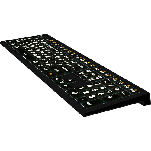 Logickeyboard ASTRA 2 Large Print White-on-Black Wired Keyboard for Mac