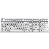 Logickeyboard Large Print ALBA Mac Pro Keyboard Black on White