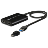 Sonnet USB-C DisplayLink 双 4K 60Hz HDMI 适配器，带 PD 直通