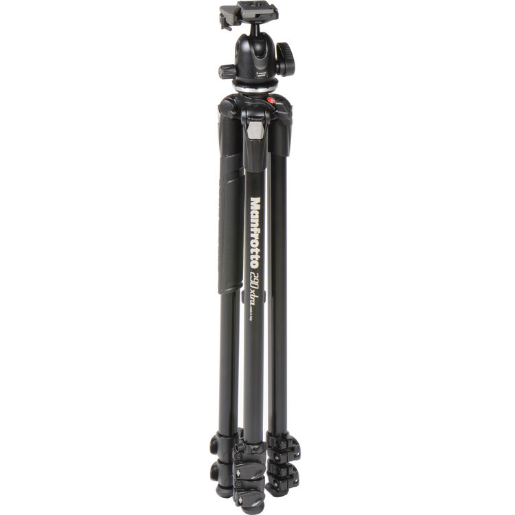 Manfrotto 290 Xtra Aluminium 3-Section Tripod Kit with Ball Head