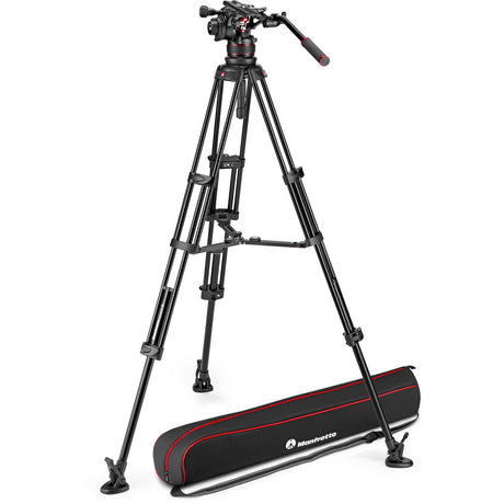 Manfrotto 612 Nitrotech Fluid Video Head with Aluminium Twin Leg Tripod System