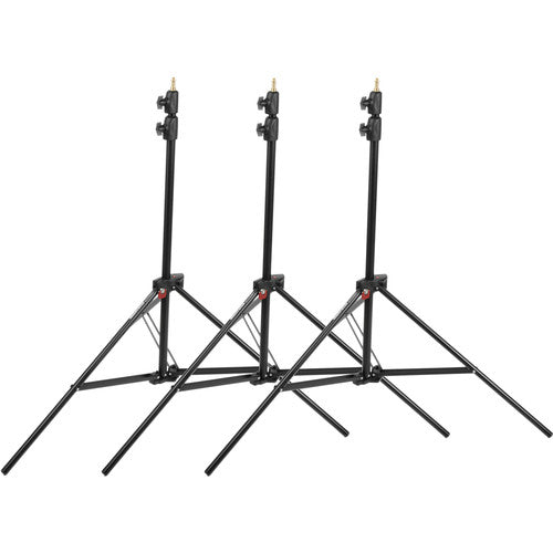 Manfrotto 1052BAC Aluminium Air-Cushioned Compact Stand in Black - 3 Pack