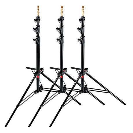 Manfrotto 1005BAC-3 Aluminium Ranker Air Cushioned Light Stand 3 Pack