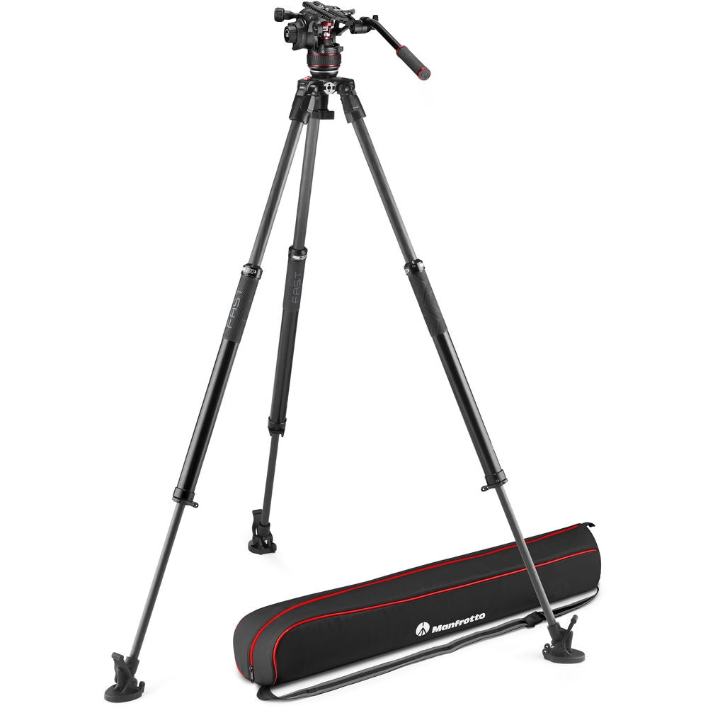 Manfrotto Nitrotech 612 Fluid Head with 635 FAST Single Leg Carbon Fibre Tripod